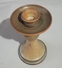 Vintage Studio Art Pottery Candlestick Holder Mcm