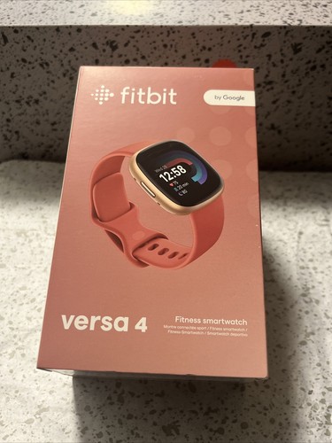 Google Fitbit Versa 4 Fitness Health Tracker Copper Rose FB523RGRW-US