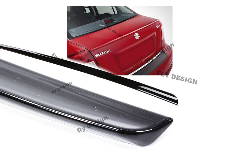 Suitable for Suzuki SX4 Rear Spoiler PAINTED BLACK Abrupt Edge Rear Lip Trunk