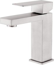 Vsunhoo Brushed Nickel Single Hole with Pop-up Drain