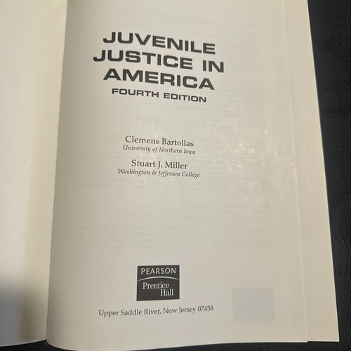 JUVENILE JUSTICE IN AMERICA (4TH EDITION) By Clemens F. Bartollas & Stuart J. - Picture 2 of 9