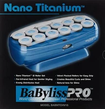 Babyliss Pro Nano Titanium 12 Jumbo Rollers Hairsetter BABNTCHV15 Hair Setter