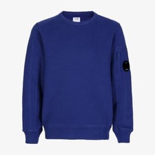 Image of C.P. Company Kids Basic Fleece Sweatshirt - Dark Blue