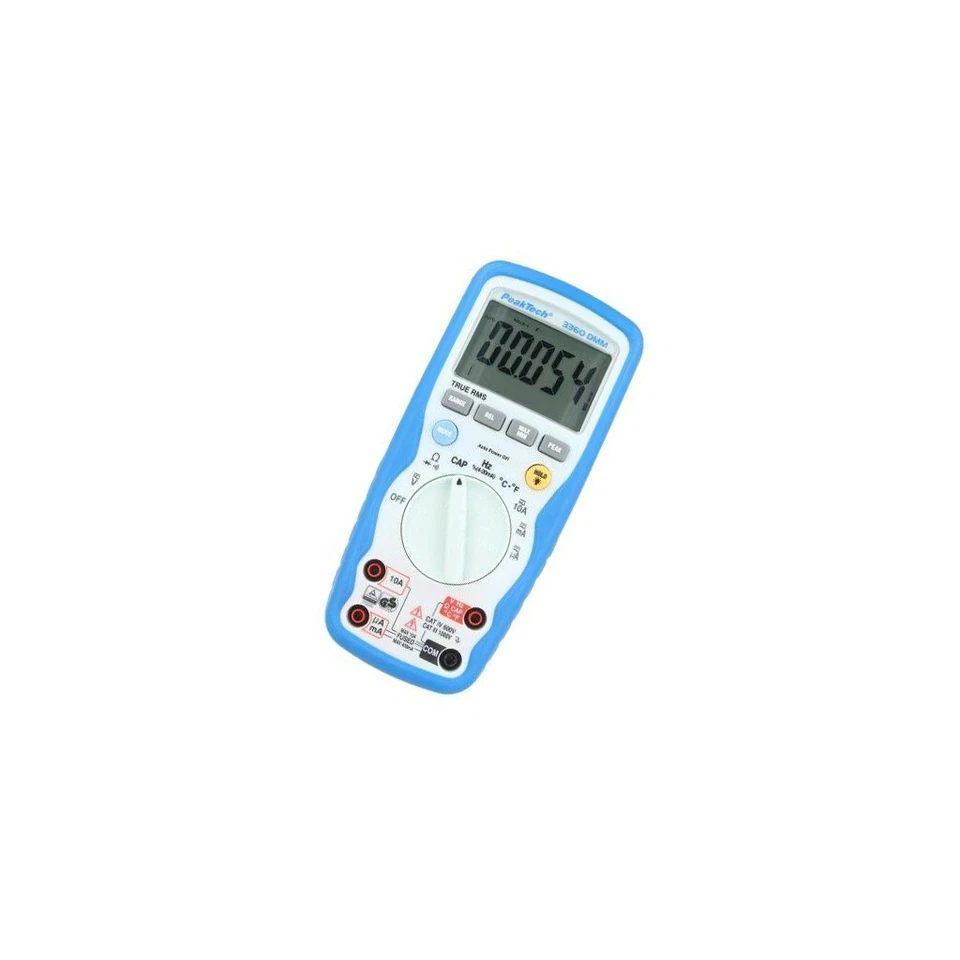 P3360 Digitaler Multimeter VDC: 400m/4/40/400/1000V True RMS IP67 PEAKTECH - Bild 1 von 1