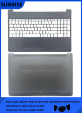 New For HP 15-DW 15S-DY 15S-DU 15-GW TPN-C139 Upper Palmrest Case Bottom Base