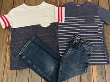 Boys Outfit Size 6/7 Straight Jeans And 2 Pocket Shirts 2