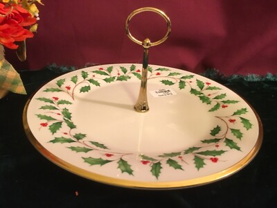 Lenox Holiday Handled Serving Tray 10-3/4” Brand NEW w/tags USA first  quality