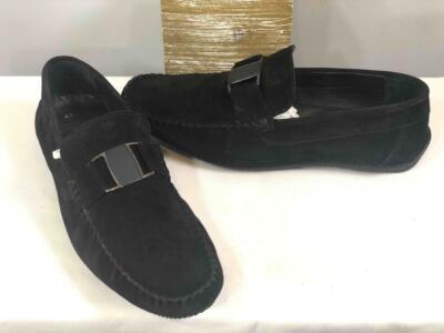 Vince Black Suede Slip-On Loafers VINCE SHOES WOMENS SIZE 7.5 BLACK LEATHER AND SUEDE SLIP ON  main image 2