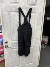 Weatherproof 32 Degrees XSmall 5/6 Black Ski Snow Bibs Pants Youth Kids EUC