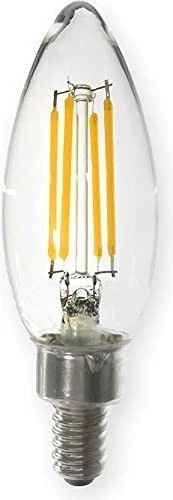 4 GE LED Chandelier Candelabra 4 = 40 Watt Soft WarmWhite Light Bulbs E12 2700K - Image 2 of 3