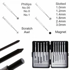 NEW 11Pcs Micro Screwdriver Set Precision Tool Watch Jewelry Glasses Repairs Kit