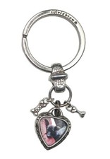 Brighton PEDIGREE I Love My Dog Puppy Picture Photo Heart Frame Charms Key Chain