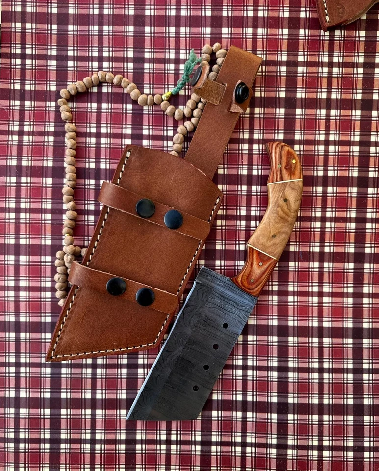 Cuchillo de cuchilla y carnicero de acero inoxidable hecho a mano - perfecto para picar carne Foto 2 de 4