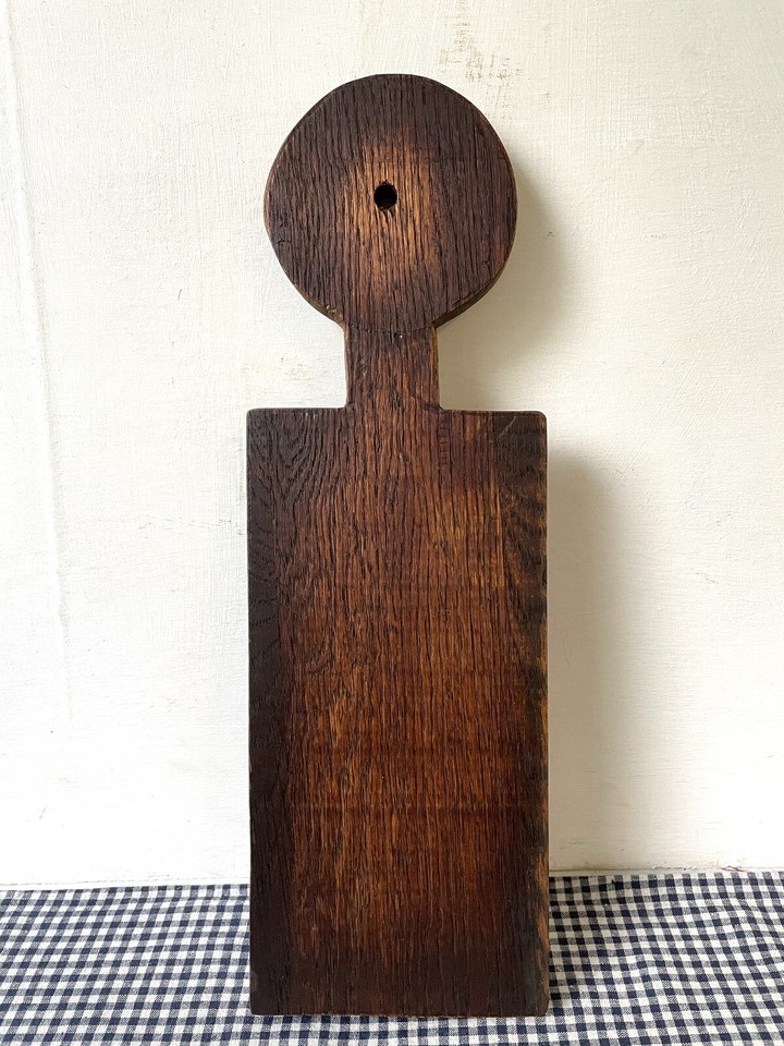 Vintage Cheese Board, Oak Wood, Country Primitive, 14" x 5", Bread