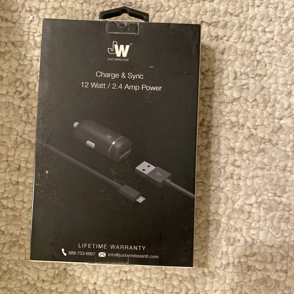 Cargador de coche solo inalámbrico de un solo puerto dispositivos microUSB cargador de vehículo 13001 Foto 2 de 2