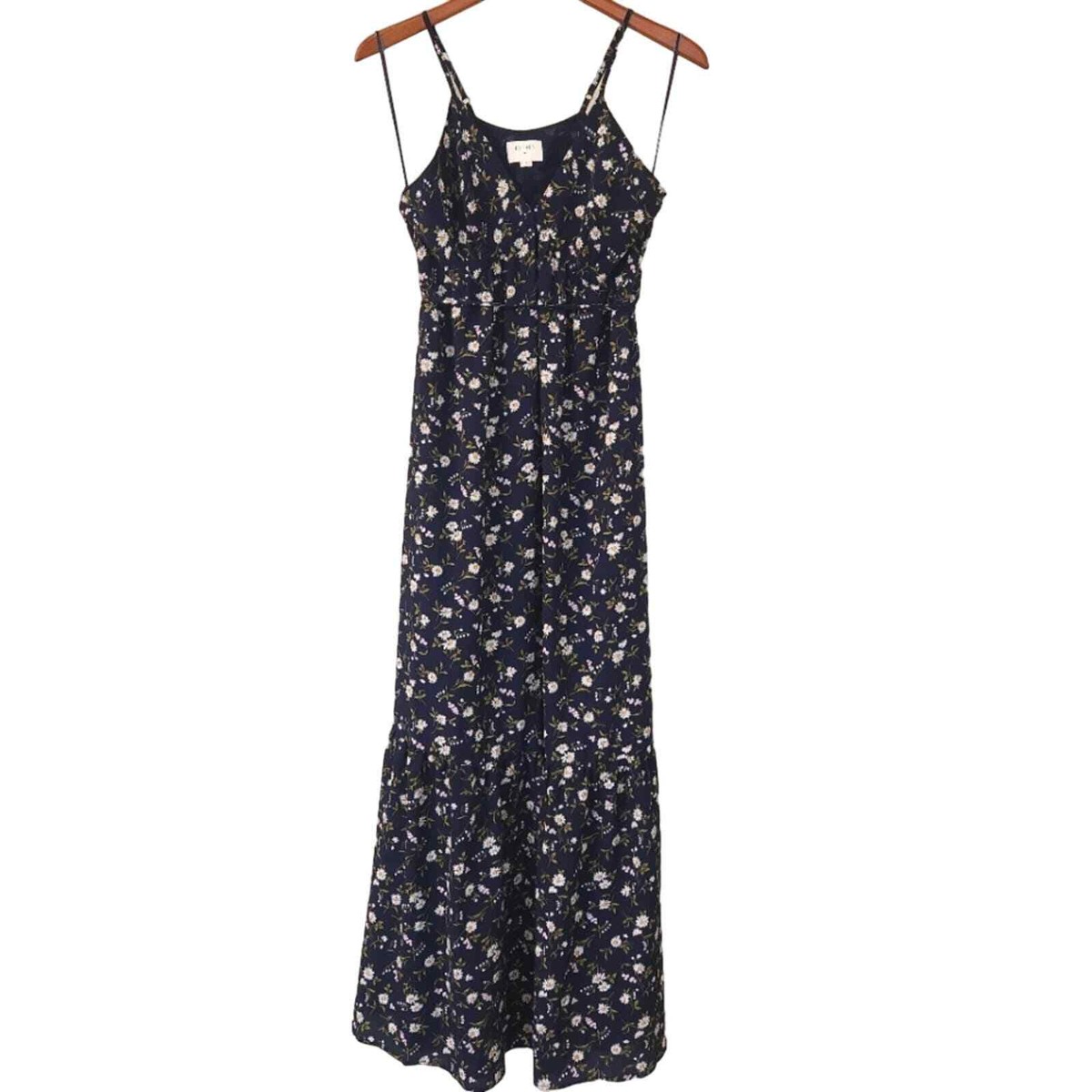 EVERLY Women's Sleeveless Floral Maxi Dress Dark Navy Size M | eBay