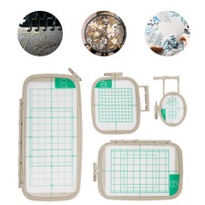 4pc For Brother Sewing Machines Nv1000, Nv1111, Nv1200 Embroidery Hoops