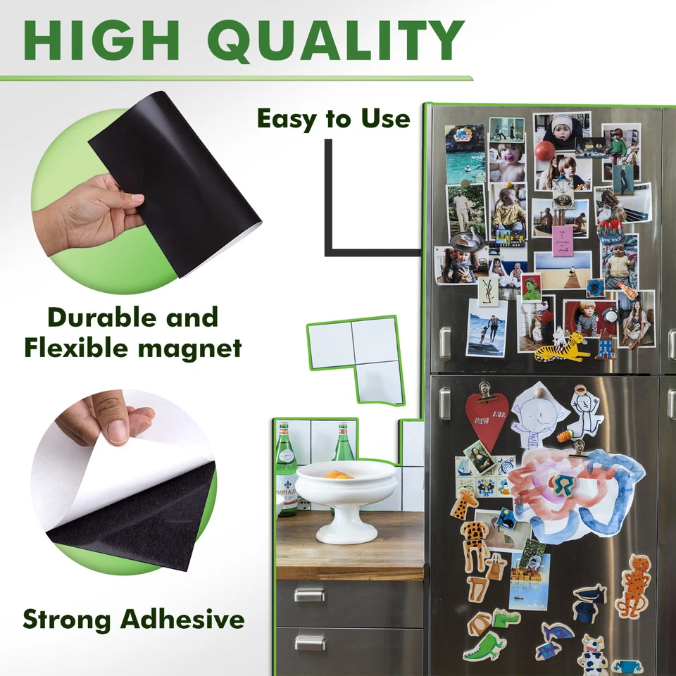 Lot Stone City Strong Self Adhesive Magnetic Sheet 8.5x11 8X10 4X6 5x7 12-20 Mil - Image 3 of 4