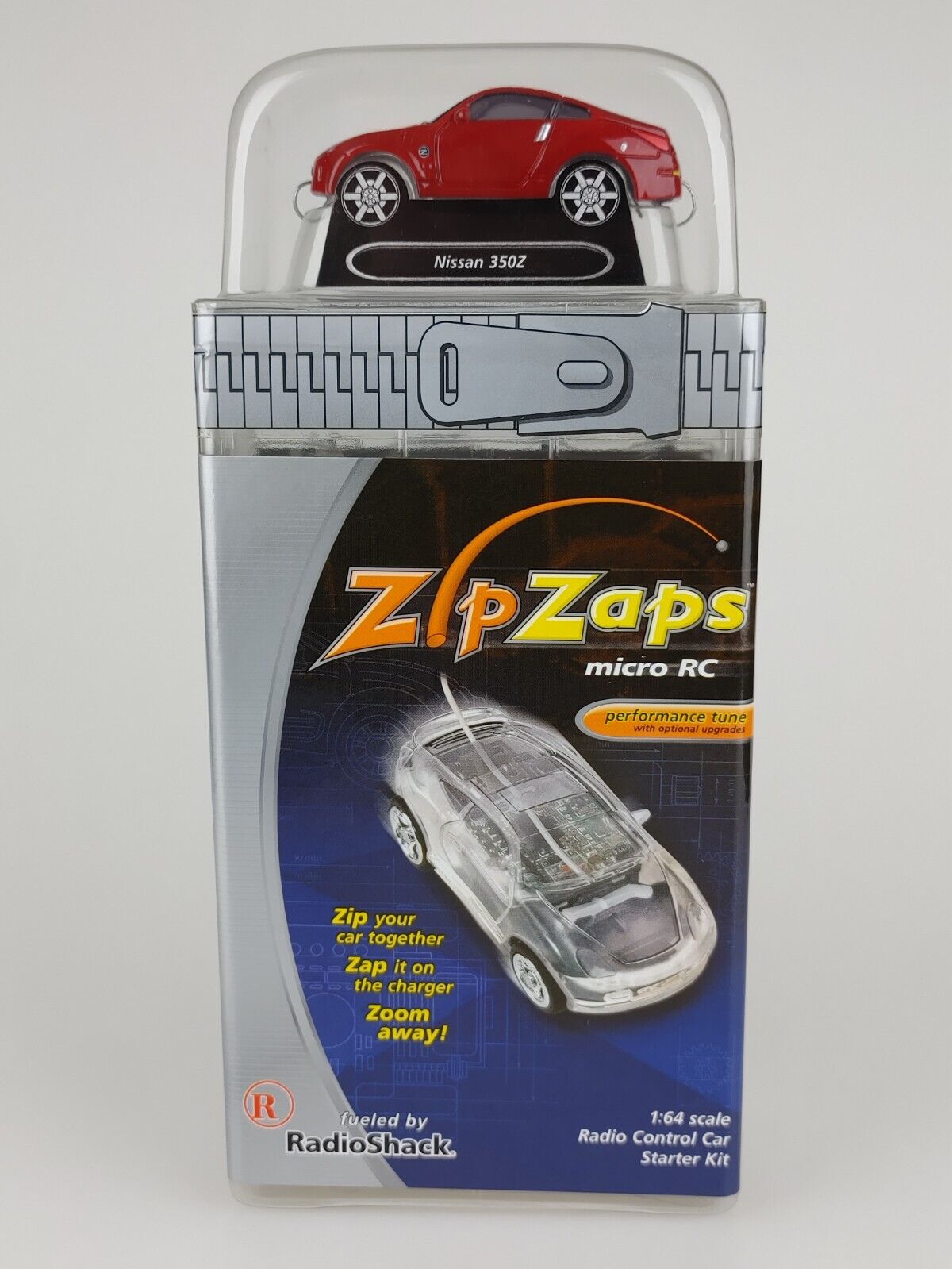 Nissan 350Z Red ZipZaps 600-7021 Micro RC Wireless Remote Controlled Car New