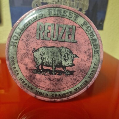 SALE  XL Dose Reuzel Pomade Pink Ölbasiert starker Halt 340ml.     100ml=8,81E