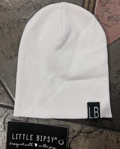 Little Bipsy Newborn Neu mit Etikett weiß gerippte Beanie - Bild 2 von 5