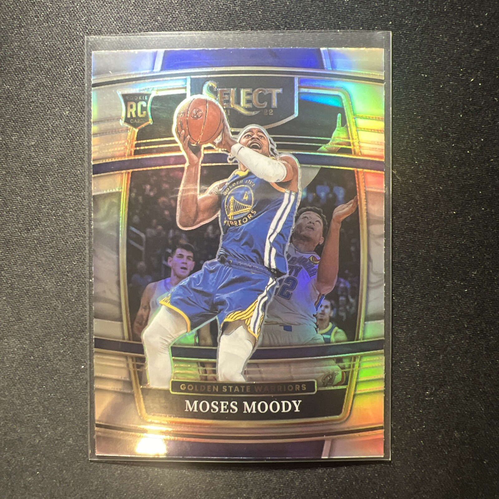 2021-22 Panini Select #62 Moses Moody Rookie Silver Prizms Golden State Warriors