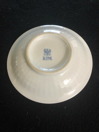 Antike KPM handbemalte goldene Barock Tasse und Untertasse - Bild 6 von 6
