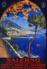 Decoration Poster.Home Room Interior design.Travel Italy.Salerno.6558
