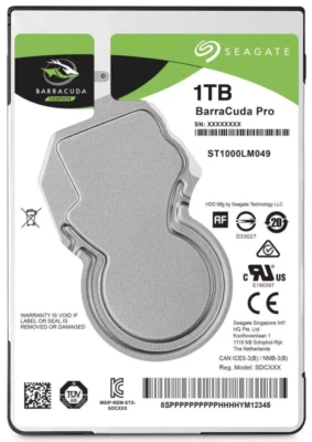 DISCO DURO SEAGATE BARRACUDA ST1000LM049 1TB 7200U/min 128MB SATA III 2.5" pulgadas
