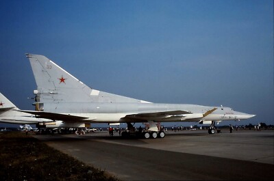 Original colour slide Tu-22M-3 Backfire-C  '30' of  Russian Air Force