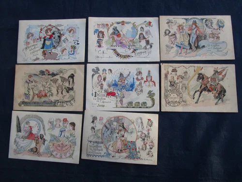 Postcard La Coiffure de L'antiquité à nos jours Paul Dufresne Choice of 7