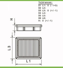 Filtre à air Mitsubishi 3000