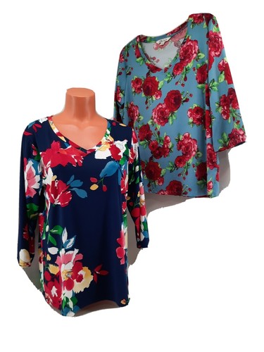 Pioneer Woman Multicolored, V-neck Pullover Tops. Set Of 2. Size M. | eBay