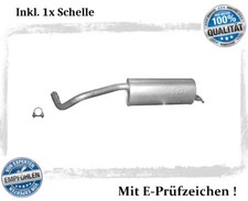 Endschalldämpfer für Seat Ibiza IV 1.4, 1.6 LPG Auspuff Endtopf Schelle