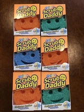 6 Scrub Daddy Scrubber Scrubbing Sponge by Scrub Daddy