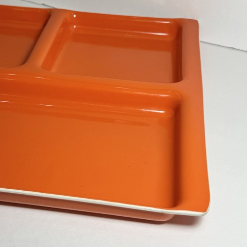 Bandeja de servir MCM vintage naranja superior de la mesa de Karen - Imagen 3 de 14