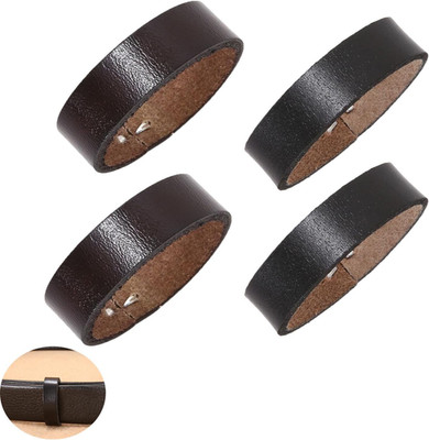 4 Pack Belt Loop Leather Keeper Ring End Strap Fixing Holder Organizer