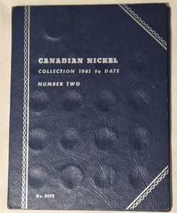 12 VINTAGE COINS SMALL LOT CANADIAN NICKEL 1961 UP ALBUM