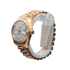 Rolex 18ct Gold Lady Datejust Watch reference 179178 Factory MOP Diamond Dial