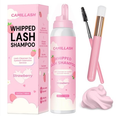 Whipped Lash Cream Shampoo Foam Cleanser | Eyelash Extension Cleaning Bath Ki...