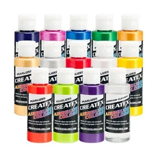 Createx 14 Pearlized/Pearl Airbrush Paint Colors Set Fast USA SHIP