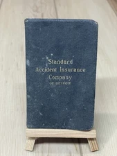1926 Date book Standard Accident Insurance Co. Detroit Michigan Gas/Oil Advert
