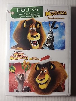 Madagascar / Merry Madagascar - Holiday Double Feature (Bilingual) DVD New 