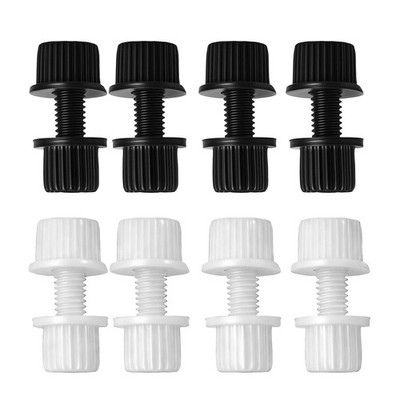 WINTOWIN Nylon License Plate Screws, Bolts and Nuts for One Size, white 
