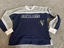 Women's Dallas Cowboys G-III 4Her Navy/Gray NWT Sweatshirt Metallic Medium F7