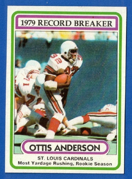 1980 Topps Ottis Anderson Record Breaker #1***Free Shipping***