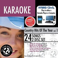 KARAOKE - Karaoke: Country Hits Of The Year, Vol. 1 ask-76 - 2 CD - Enhanced