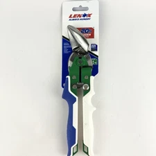 Lenox Always Hungry Offset Aviation Tin Snips Cuts Right & Straight Aluminum