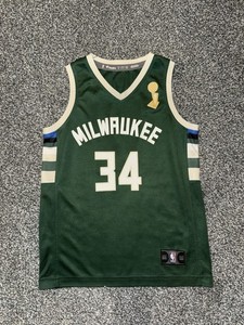 MILWAUKEE BUCKS GIANNIS ANTETOKOUNMPO #34 JERSEY YOUTH SMALL PRE-OWNED