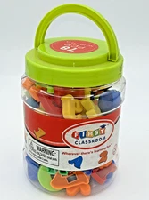 Magnetic Letters Numbers Alphabet ABC 123 Fridge Magnets Plastic Educational